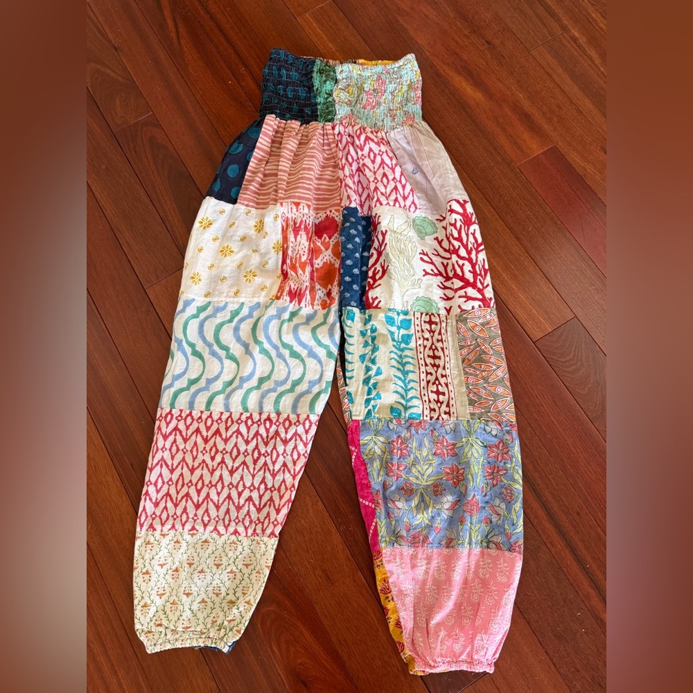 Boho Patchwork Joggers — Multicolor - image 4